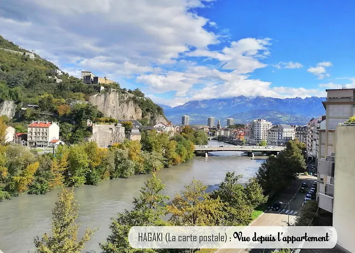 Hagaki Vue Panoramique Proche Gare Netflix Grenoble